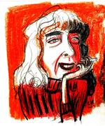 Tove Ditlevsen tegnet af Claus Nørregaard. 