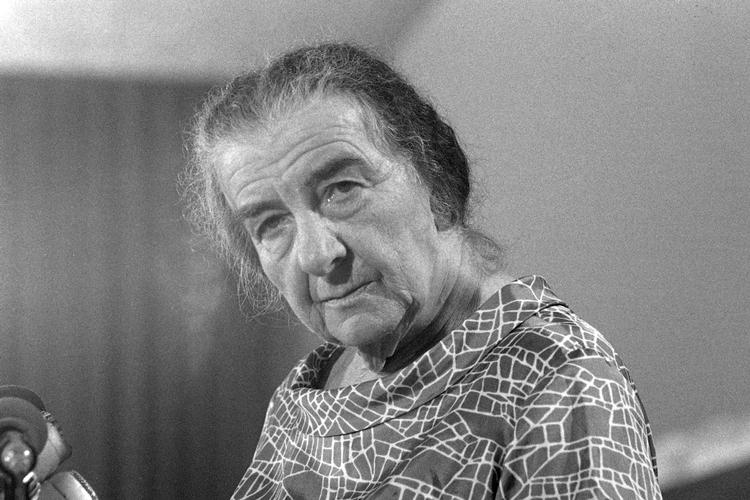 Golda Meir fotograferet under Yom Kippur-krigen.  Foto: Axel Springer jun./sven Simon/Ritzau Scanpix