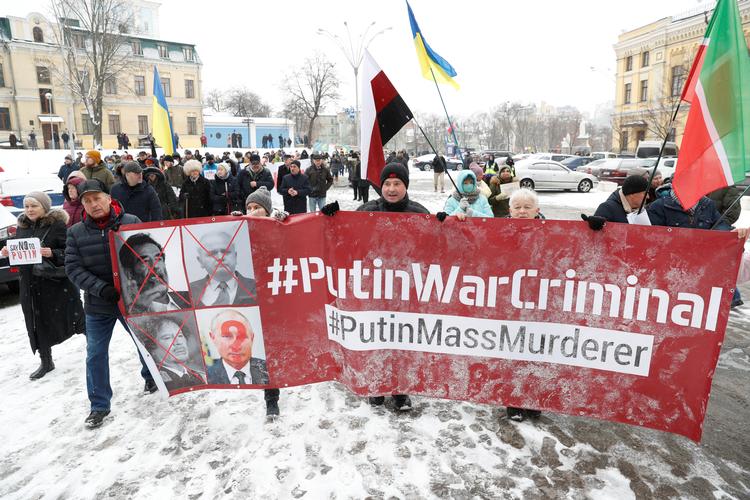 I den ukrainske hovedstad, Kiev, er vreden mod Putin stor. Foto: Valentyn Ogirenko/Ritzau Scanpix