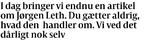 I dag bringer vi