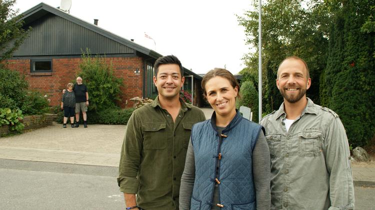 Det stærke trekløver, der forvandler trætte huse til salgbare emner: Dennis Lindequist, Line Franck og Søren Vester.  