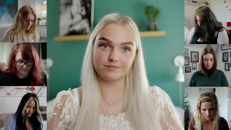 Joy samler en gruppe af unge kvinder, der alle har været udsat for digital manipulation. Nu vil de have ram på den, der har lokket intime billeder ud af dem.  Foto: Tobias Juhl Nielsen/DR