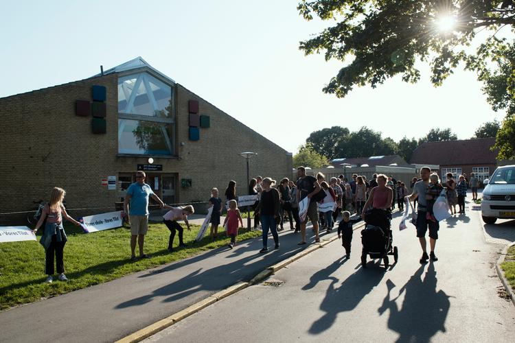 Tilst skole ved Aarhus er en af de skoler, som den tiltalte har beskrevet i sine "fantasier".  Foto: Morten Lau-nielsen