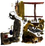 Arkivtegning Mette Dreyer