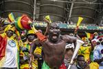 Fans fra Mali er blandt de mest håbefulde ved Africa Cup of Nations. Mali ligner en stærk outsider til titlen før ottendedelsfinalerne, der begynder i dag. Foto: Charly Triballeau/Ritzau Scanpix