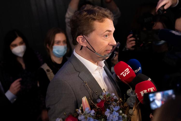 Morten Messerschmidt fik cirka 60 procent af stemmerne på Dansk Folkepartis ekstraordinære årsmøde, men han måtte også høre på kritik. Foto: Tilde Døssing Tornbjerg