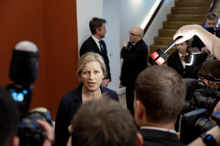  marie Krarup ankommer til Dansk Folkepartis første møde i folketingsgruppen efter formandsvalget på Christiansborg i København, tirsdag den 25. januar 2022 Foto: Thomas Borberg