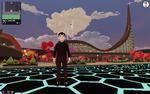 Et metavers er et digitalt spillignende lag oven på virkeligheden. Et af eksemplerne er Decentraland. Illustration Decentraland
