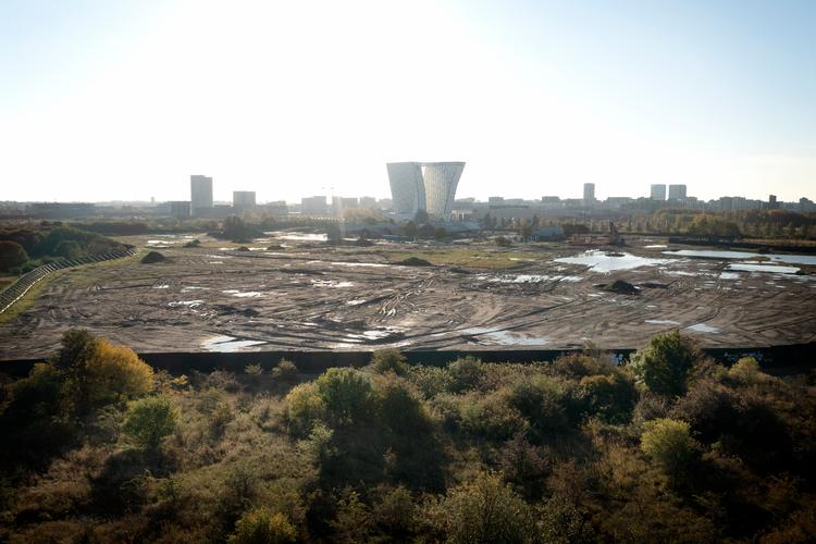 I dag ligger den tidligere græseng på Amager Fælled tilbage som en muddermark, der er forberedt på byggeriet af boligblokke. Foto: Jens Dresling