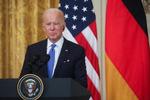 Mandag 7. februar holdt Joe Biden et fælles pressemøde med Tysklands forbundskansler Olaf Scholz i Det Hvide Hus. Foto: Leah Millis/Ritzau Scanpix