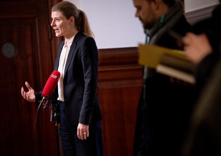 Kulturminister Ane Halsboe-Jørgensen (S) afviser, at 'kulturbidraget' er en skat og derfor på kant med den såkaldte OECD-aftale, som flere eksperter ellers har vurderet. Foto: Liselotte Sabroe/Ritzau Scanpix