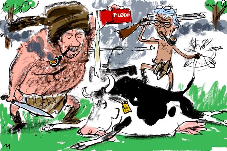 Rigtige mænd    Dagens tegning 10.02.22

Nak &amp; Æd Tegning Mette Dreyer