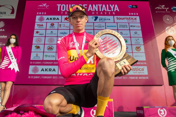 Sejren i Tour of Antalya sendte 21-årige Jacob Hindsgaul 683 pladser frem på verdensranglisten. Foto: Tour of Antalya 