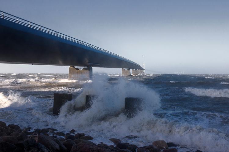 Stormen 'Malik' i januar 2022 var den kraftigste i landet i fem år. Foto: Miriam Dalsgaard