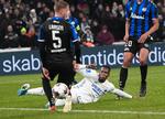 Khoumar Babacar scorer her til 2-0 for FCK, og angriberen fik en fornem debut for sit danske hold..   Foto: Lars Poulsen