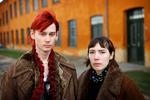 Frederik Tschenka Tang Jensen og Sara Toftelund Sommer er to af de studerende, som protesterer mod ledelsen på designskolen. Foto: Jens Dresling