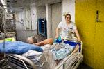 Antallet af indlagte med covid-19 stiger. (arkivfoto) men epidemien er aftagende. Foto: Finn Frandsen