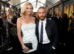 Charlize Theron og Tom Hardy ses her sammen til premieren på 'Mad Max: Fury Road' i maj, 2015 i Los Angeles. Foto: Matt Sayles/Ritzau Scanpix