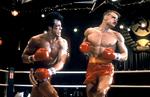 Den kolde krig var temaet i Sylvester Stallones fjerde film om bokseren Rocky. Filmen havde premiere seks år før Sovjetunionens kollaps. Krigen i Ukraine får tankerne om konflikt mellem øst og vest til at dukke op igen.  Foto: United Artists/Ritzau Scanpix