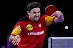  Udelukkelsen af Rusland og Belarus fra blandt andet bordtennis, kom på bizar vis til udtryk, da Borussia Düsseldorf med Timo Boll vandt semifinalen i Champions League over Saarbrücken og derefter blev kåret som vindere af turneringen, da den anden semifinale stod mellem to russiske hold. Foto: Michael Wyke/Ritzau Scanpix