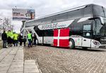 Mette Marklund arrangerede bustransport for 58 ukrainere, der nu er i Danmark. Foto: Privatfoto