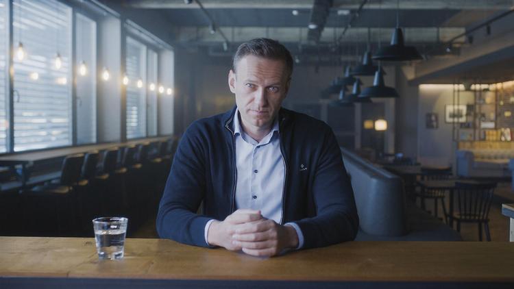 Billede fra filmen 'Navalny' fra 2022 af den canadiske instruktør Daniel Roher. 16. februar 2024 blev Navalnyj meldt død af den russiske regering. Framegrab Framegrab, CPH:DOX