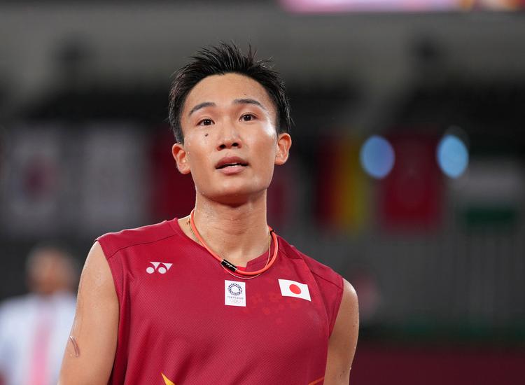 Japanske Kento Momota er verdens anden bedste på herresiden. Han er dobbelt verdensmester, og har vundet All England-turneringen en enkelt gang.  Foto: Atsushi Taketazu/Ritzau Scanpix