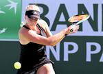 I opgøret mod Iga Swiatek i Indian Wells startede Clara Tauson stærkt, før hun måtte bøje sig mod polakken. Det er den slags kampe, den unge dansker lærer af, og de to kan faktisk også mødes i Miami.  Foto: Jayne Kamin-oncea/Ritzau Scanpix