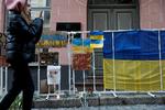 Estland med 1,3 millioner indbyggere forbereder sig på at modtage over 100.000 ukrainske flygtninge. Opbakningen til netop Ukraine er stor i Tallin. Foto: Benoit Tessier/Ritzau Scanpix