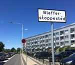Skiltet 'Blafferstoppested' fortsætter med at brede sig over det meste af Danmark. Foto: Pr-foto