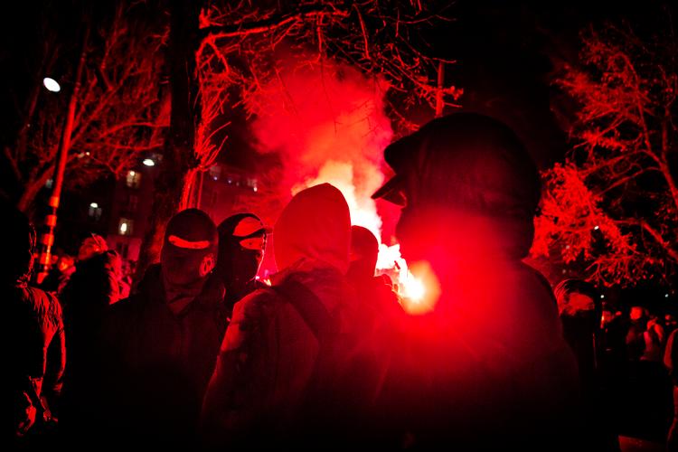 Arkivfoto fra coronaskeptisk demonstration, 2021. Foto: Martin Lehmann