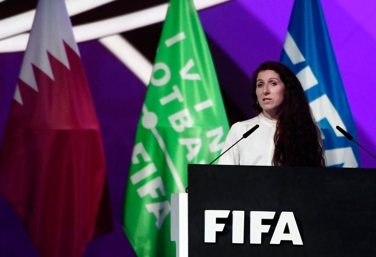 Lise Klaveness talte dunder til Fifa-kongressen med en befriende ligefrem og jordnær appel om, at fodboldverdenen går forrest i respekten for basale menneskerettigheder. Foto: Lars Poulsen