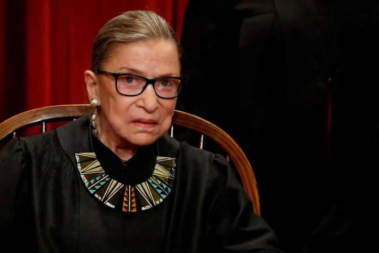 Højesteretsdommer Ruth Bader Ginsburg døde i 2020, men er stadig et ikon for venstrefløjen i USA. Foto: Jonathan Ernst/Ritzau Scanpix