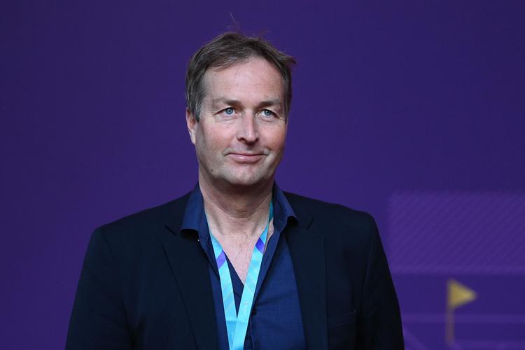 Landholdstræner Kasper Hjulmand ankommer til lodtrækningen i Qatars hovedstad Doha, hvor det fredag blev afgjort, hvem Danmark skal møde til VM. Foto: Franck Fife/Ritzau Scanpix