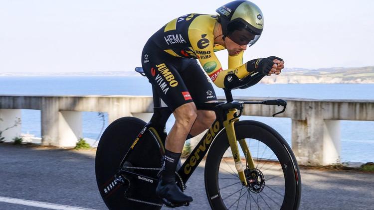 Primoz Roglic på vej mod triumfen i Baskerlandet. Foto: Baskerlandet Rundt. 