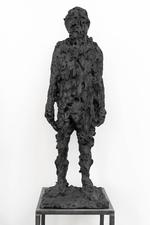 Jørgen Haugen Sørensens skulptur 'The Innocent Guilty (female)' fra 2018. Det sammensatte og paradoksale var karakteristisk for ham.  
