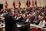 Henning Overgaard blev valgt som ny 3F-formand uden modkandidater, da forbundet holdt sin første ekstraordinær kongres nogensinde.  Foto: Jacob Ehrbahn