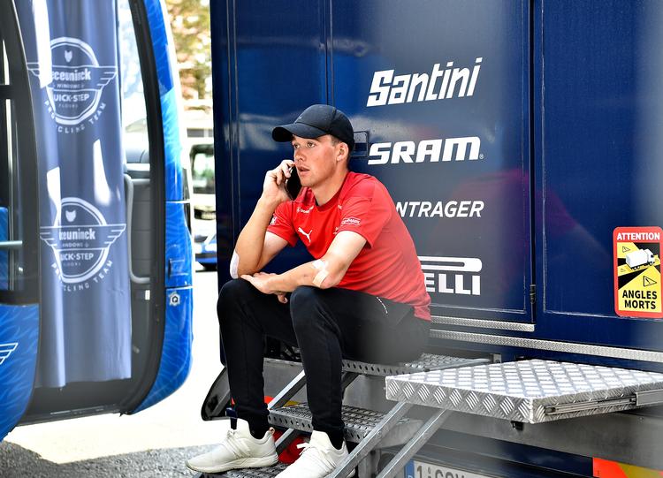Mads Pedersen havde ikke meget opmuntrende at berette om efter finaleetapen i Circuit Cycliste Sarthe.
 Foto: Ernst van Norde