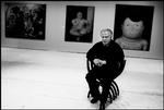 Den colombianske kunstner Fernando Botero, ved udstillingen 'Fernando Botero  – Det usandsynliges maler'. da han udstillede på kunstmuseet Arken. 
 
 Foto: Jan Grarup