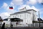 Den russiske ambassade i Danmark ligger på Kristianiagade på Østerbro. Venstre vil omdøbe gaden til Ukrainegade.  Foto: Jens Dresling