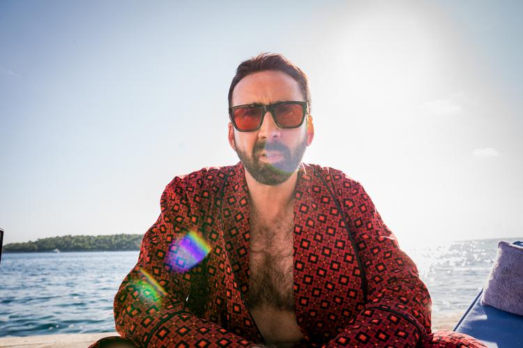 I rollen som sig selv spiller Nicolas Cage den fallerede skuespiller, som den etablerede filmverden har insisteret på, at han har været i størstedelen af sin karriere. Foto: Nordisk Film 