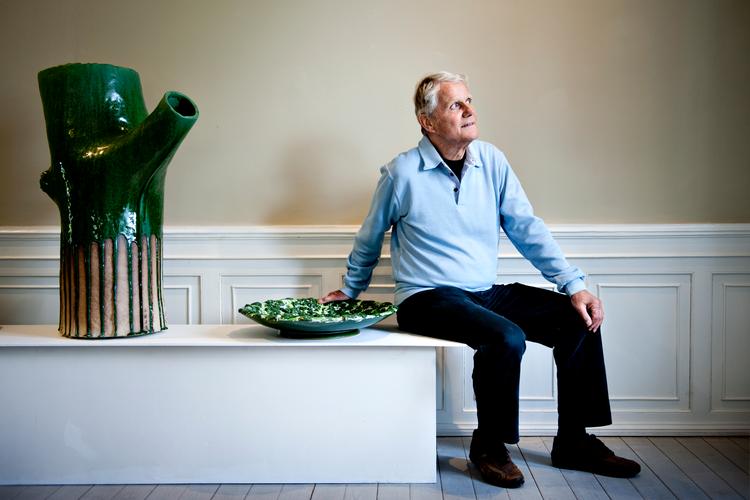 Erik Veistrup har ad flere omgange foræret kunstværker fra sin private saming til udvalgte danske museer. Clay Keramikmuseum i Middelbart er blandt dem, som har nydt godt af hans gavmildhed.  Foto: Liv Høybye/Ritzau Scanpix