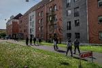 Et flertal i Folketinget har torsdag vedtaget en række lovændringer, som blandt andet betyder, at fordrevne ukrainere, der er kommet til Danmark, fremover kan indkvarteres i udsatte boligområder som Mjølnerparken (arkivfoto). Foto: Aleksander Klug/Aleksander Klug