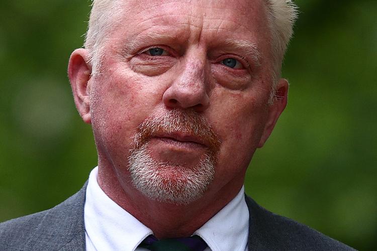 Boris Becker fotograferet da han ankom til retten i London tidligere i dag.  Foto: Adrian Dennis/Ritzau Scanpix