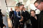 Christian Rabjerg Madsen med familien på første arbejdsdag i ministeriet. Foto: Philip Davali/Ritzau Scanpix