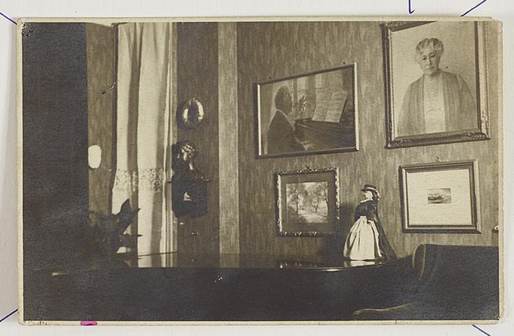 Et fotografi fra 1930, som indtil for nylig var et af de eneste beviser på maleriets eksistens. Foto: Leopold-museet