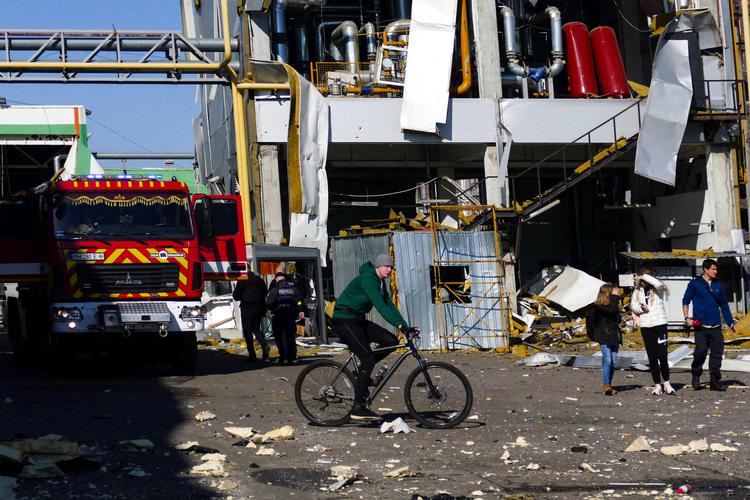 Rusland bomber den Ukrainske havneby Odesa. Foto: Stringer/Ritzau Scanpix