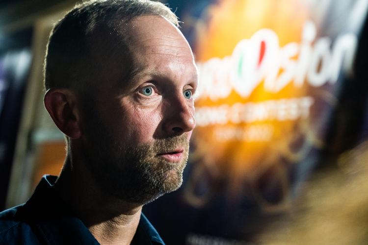 Programansvarlig for Melodi Grand Prix i DR, Erik Struve Hansen, ses her efter det danske semifinale-flop.  Foto: Ida Marie Odgaard/Ritzau Scanpix
