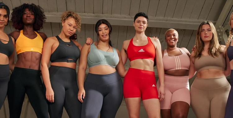 Adidas vil med sin nye kampagne understrege, at deres produkter passer til alle slags kroppe.  Foto: Adidas