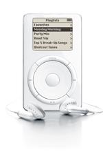 En af de første generationer af iPod-modellen, som blev præsenteret i 2021. Foto: Getty Images/Getty Images